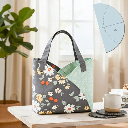Fabric tote design and template example
