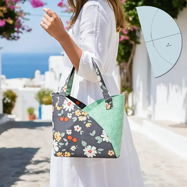 Everyday handmade fabric tote example