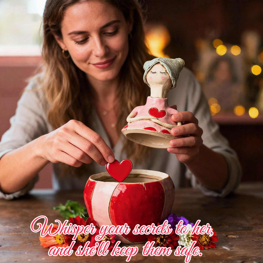 Fairy jar with removable decorative lid