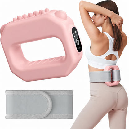 AI-created pink color variant — fascia ring massager