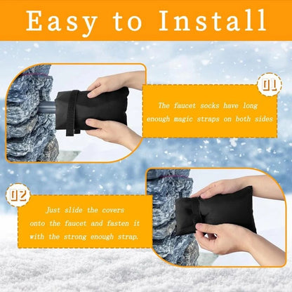Black outdoor faucet covers — installation