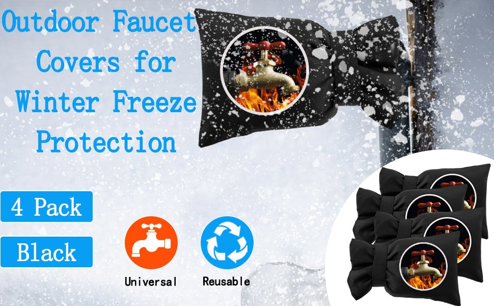 Black outdoor faucet covers — overview