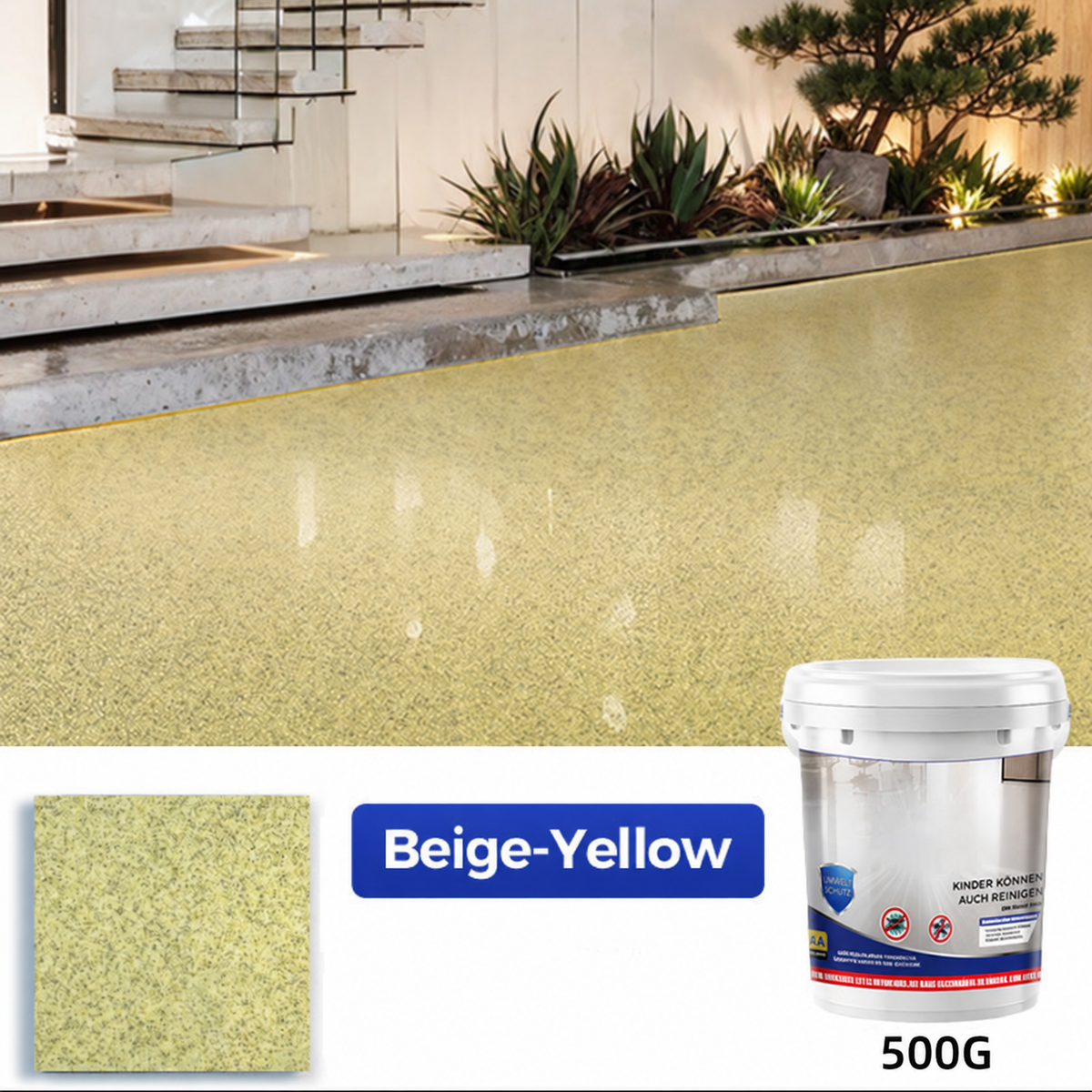 Floor coating — Beige-Yellow — 500 g