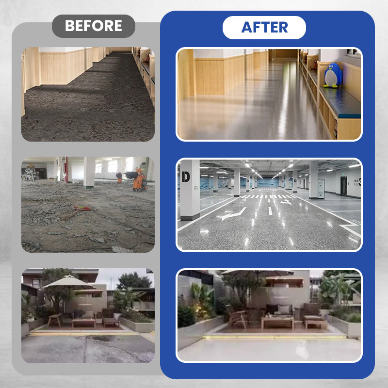 Illustrative floor finish examples
