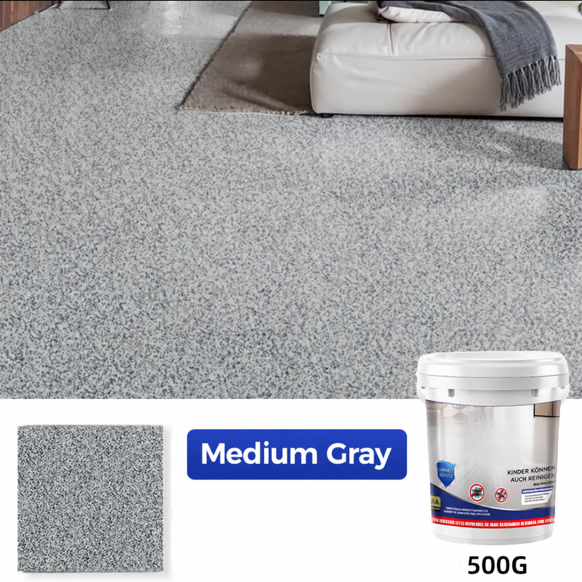 Floor coating — Medium Gray — 500 g