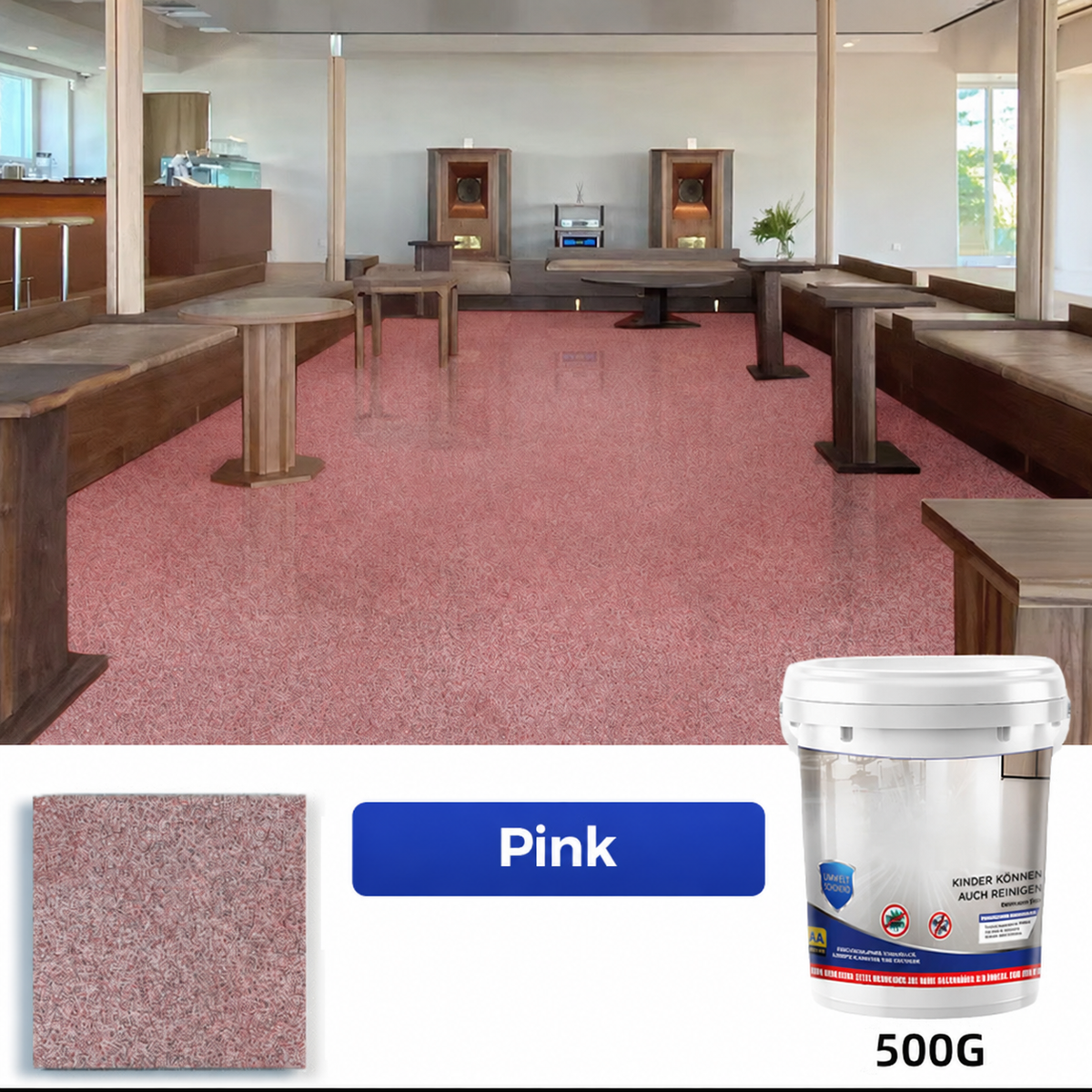 Floor coating — Pink — 500 g