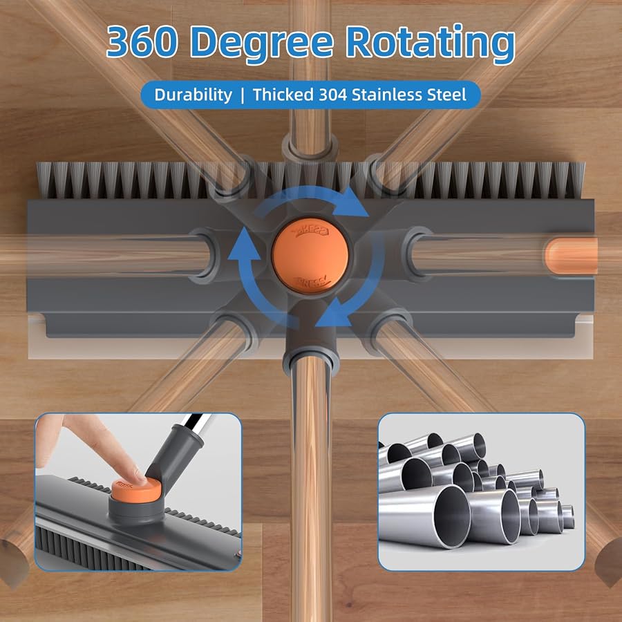 Press control and rotating brush head