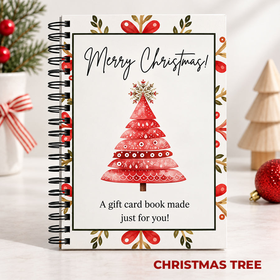 Christmas Tree Christmas gift card book cover