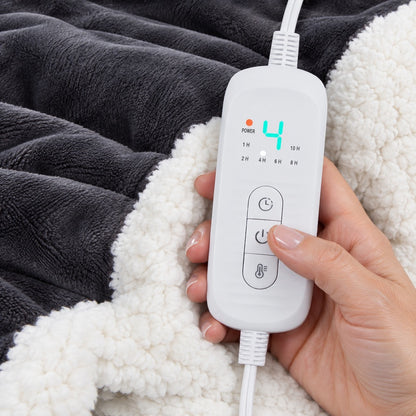White adjustable controller with charcoal blanket and cream lining