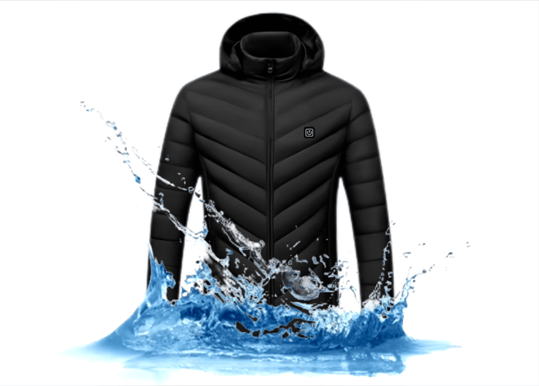 Unisex heated jacket — product feature artwork