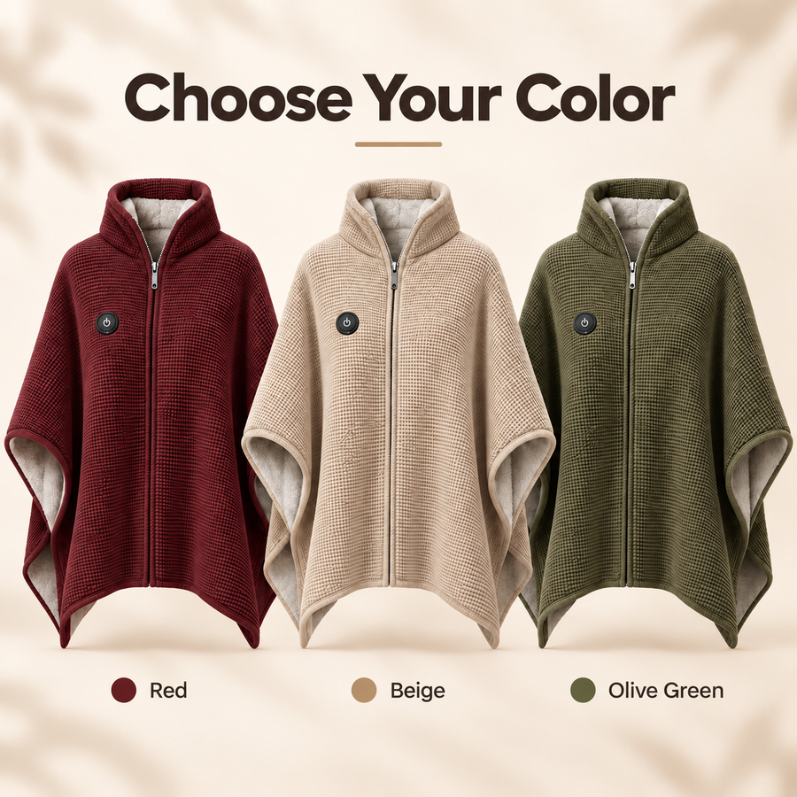 Burgundy, Warm Beige and Olive Green color options