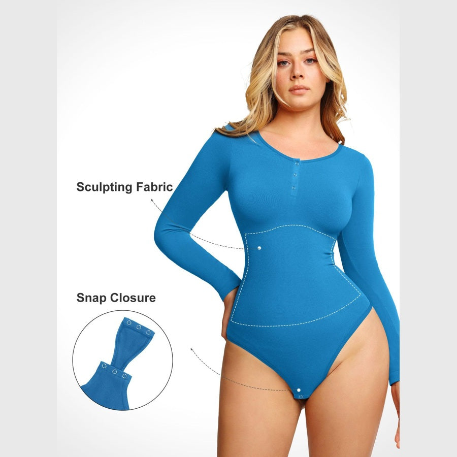 Modal Henley shaping bodysuit — product view 8