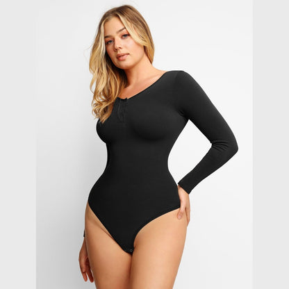 Modal Henley shaping bodysuit — product view 17