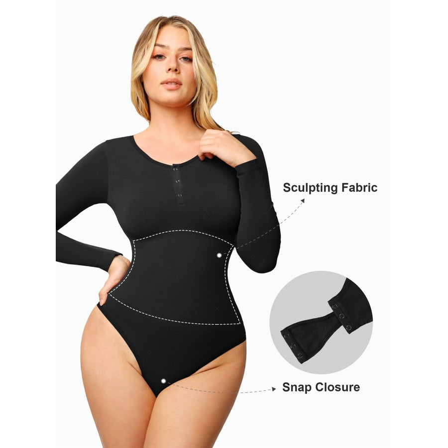 Modal Henley shaping bodysuit — product view 18
