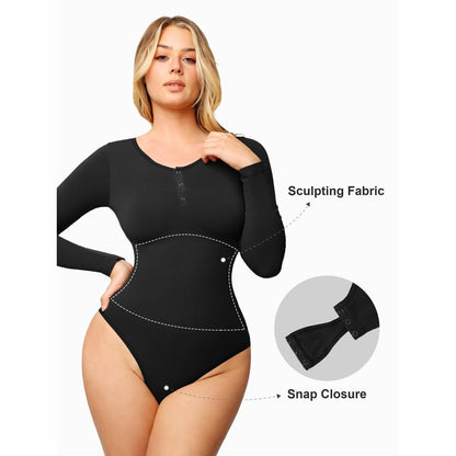 Modal Henley shaping bodysuit — product view 18