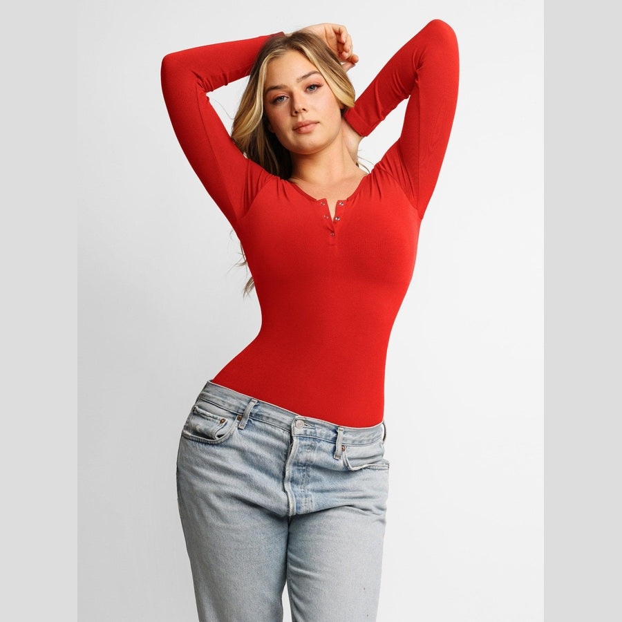 Modal Henley shaping bodysuit — product view 24