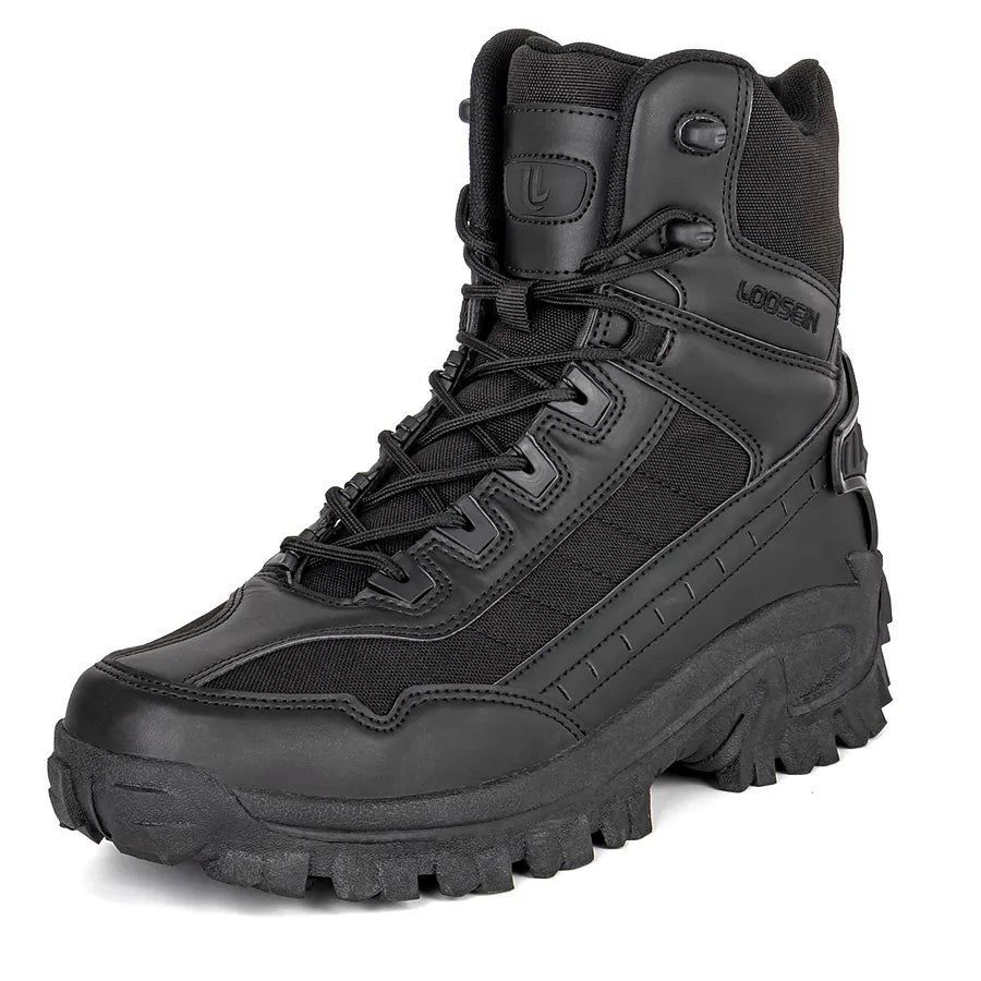 Black hiking boot