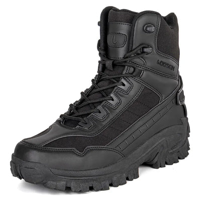 Black hiking boot