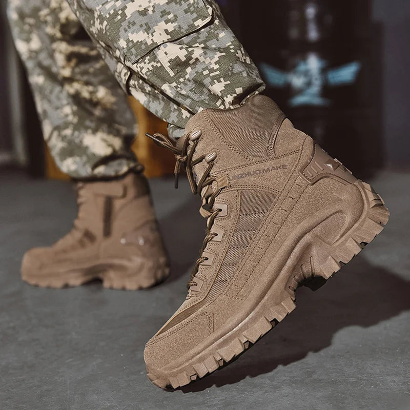 Brown boots worn outdoors