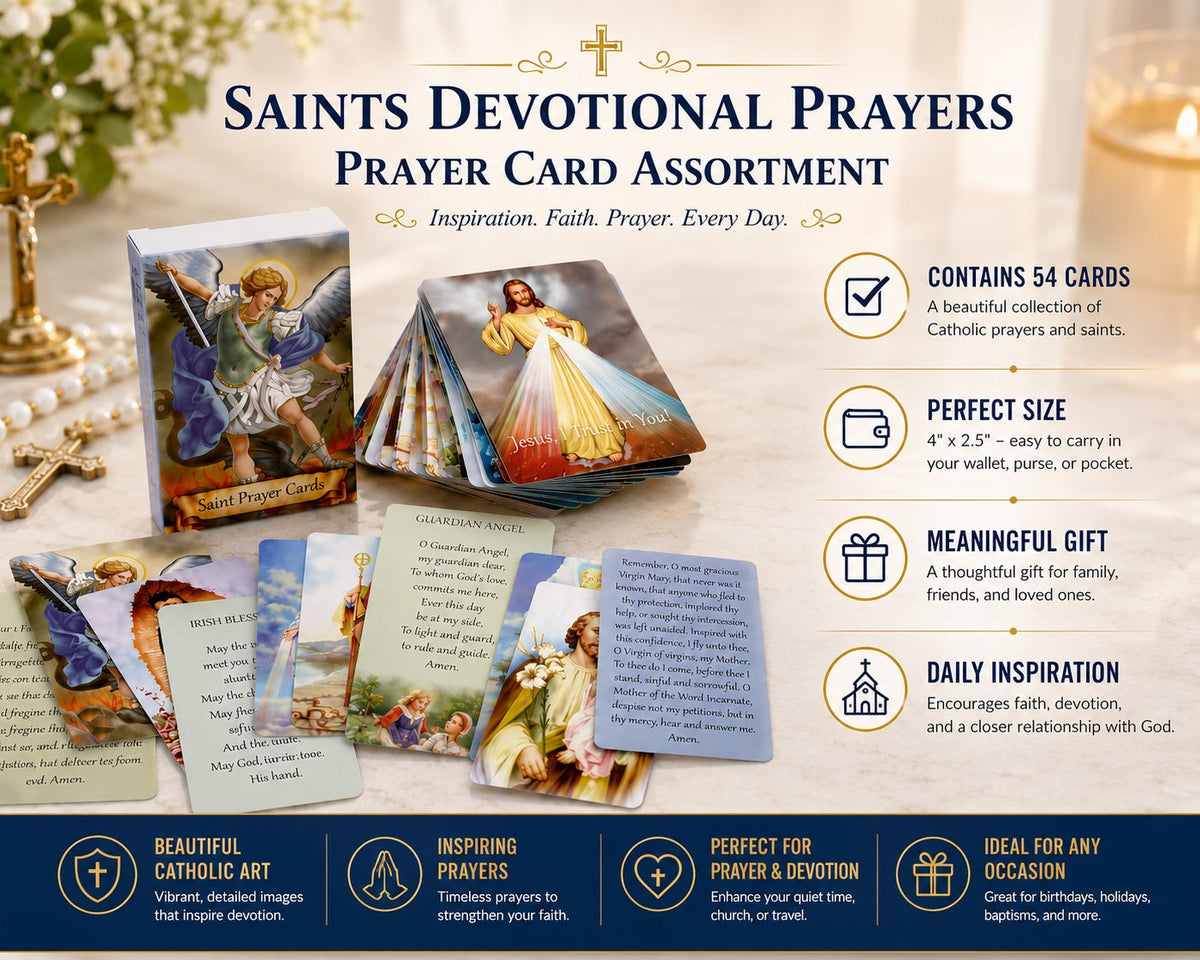 Holy Card Holder — devotional prayer card assortment
