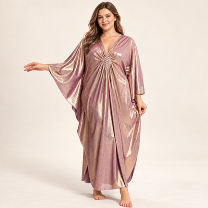 Aravelia shimmer kaftan drape