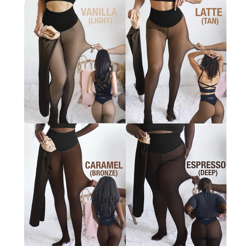 Fleece-lined leggings fabric and fit