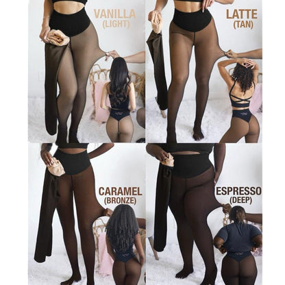 Fleece-lined leggings fabric and fit