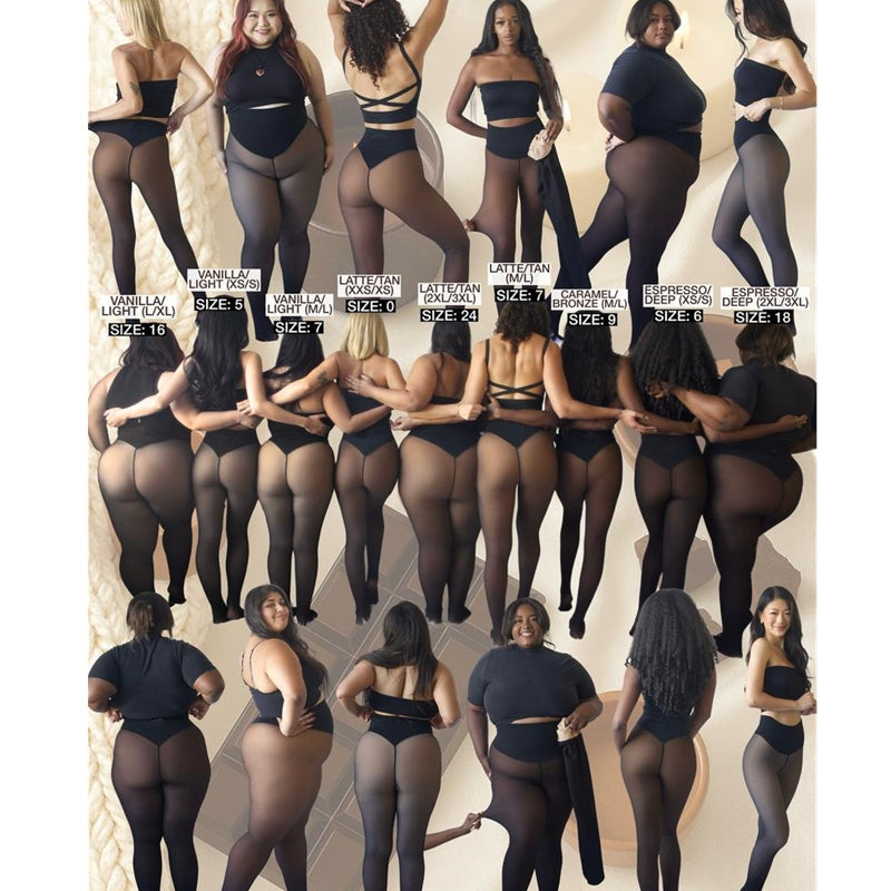 Smooth shaping leggings construction