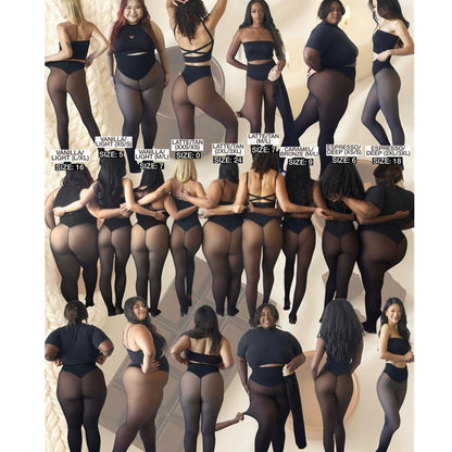 Smooth shaping leggings construction