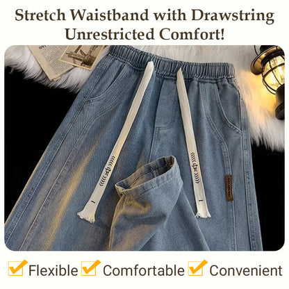 Elastic waistband with adjustable drawstring