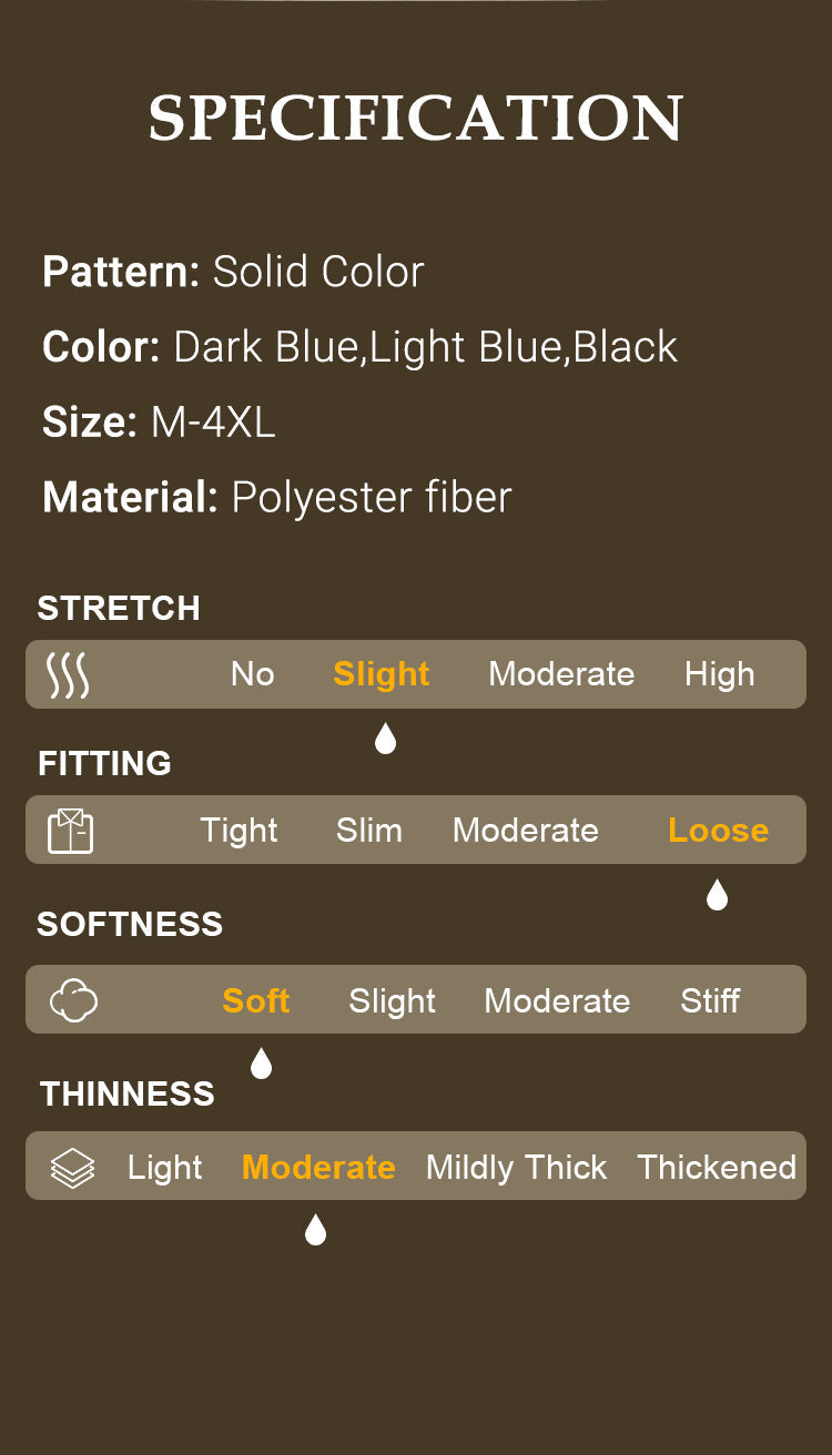 Jeans material, fit and stretch specifications
