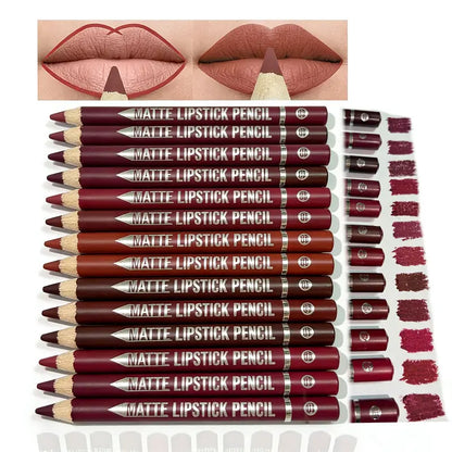 Lip liner pencil texture and shades