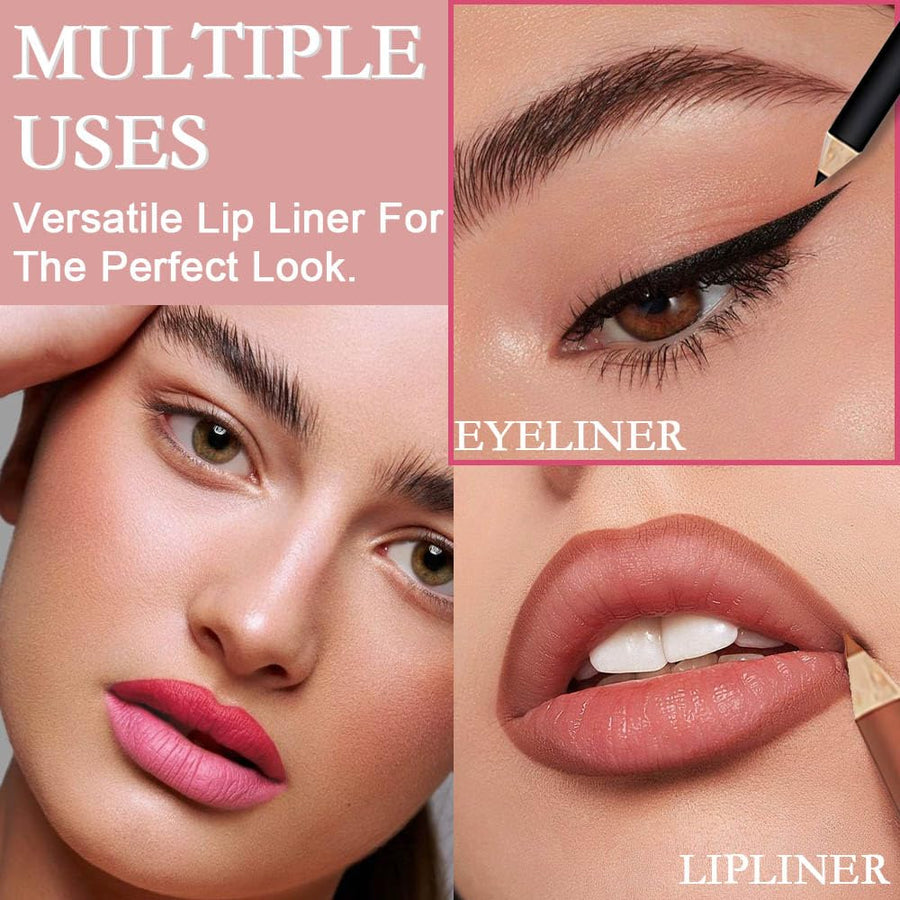 Lip liner application and color detail