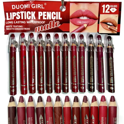 Lip liner shade swatches