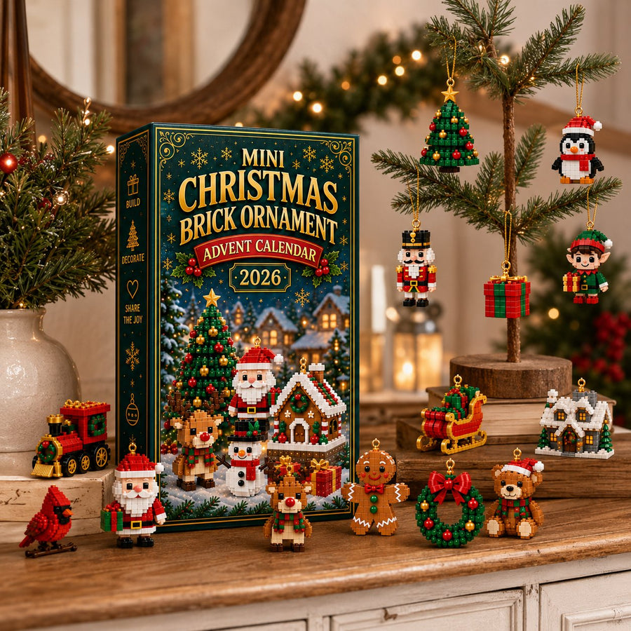 Mini ornament collection on a tabletop tree