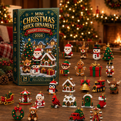 Complete Christmas advent calendar ornament collection
