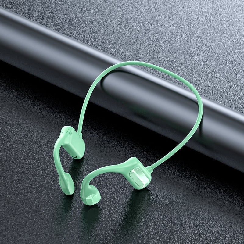 Green rechargeable open-ear sound amplifier