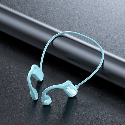 Blue rechargeable open-ear sound amplifier