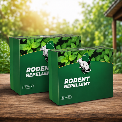 2-box peppermint rodent repellent set — 20 tablets