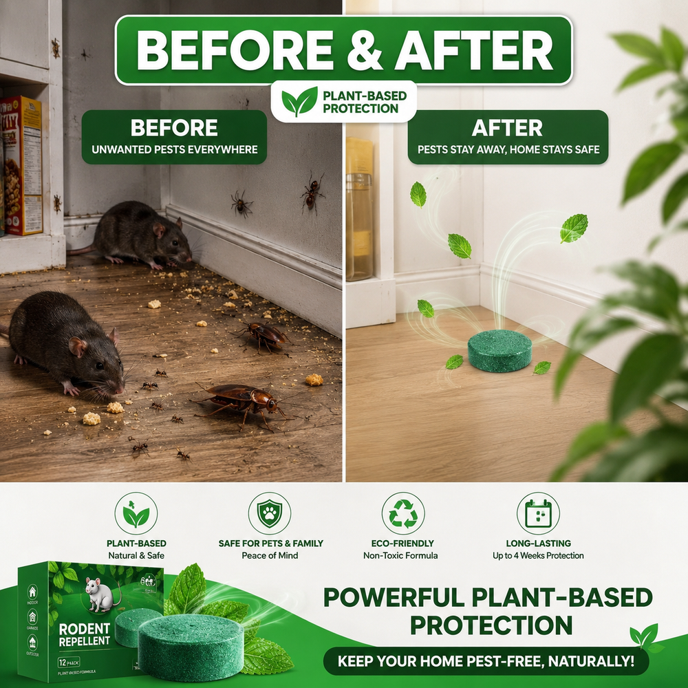 Before and after peppermint tablet placement comparison