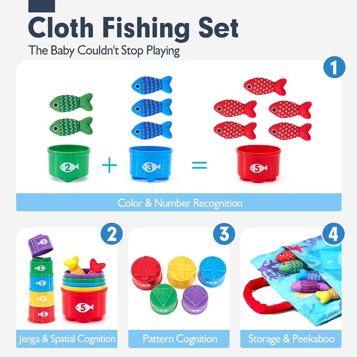 Color sorting, stacking, nesting and storage activities