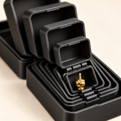 Aravelia six-layer prank gift box — detail