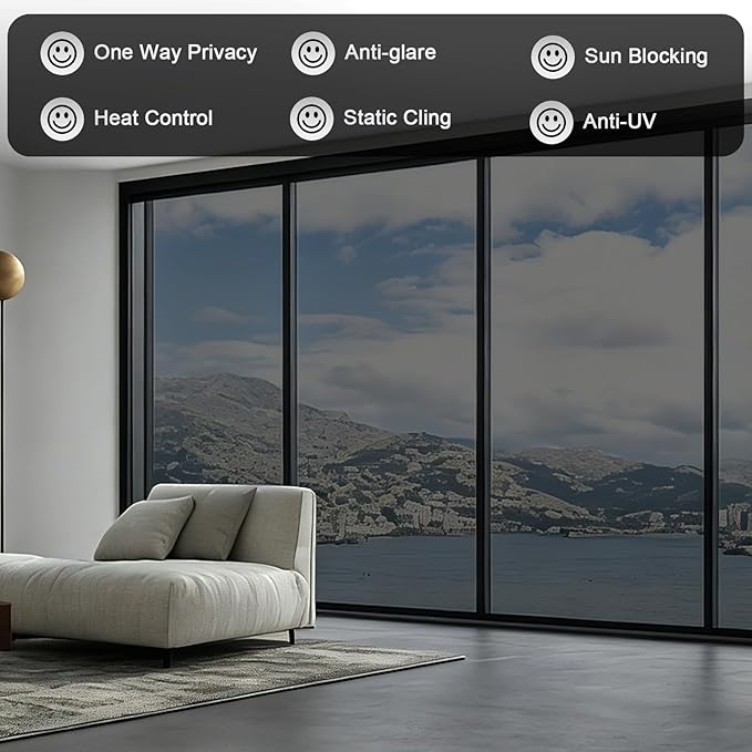 Window film features: privacy, glare, heat and UV control