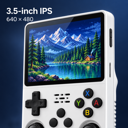 3.5-inch IPS display with 640 by 480 resolution; illustrative screen