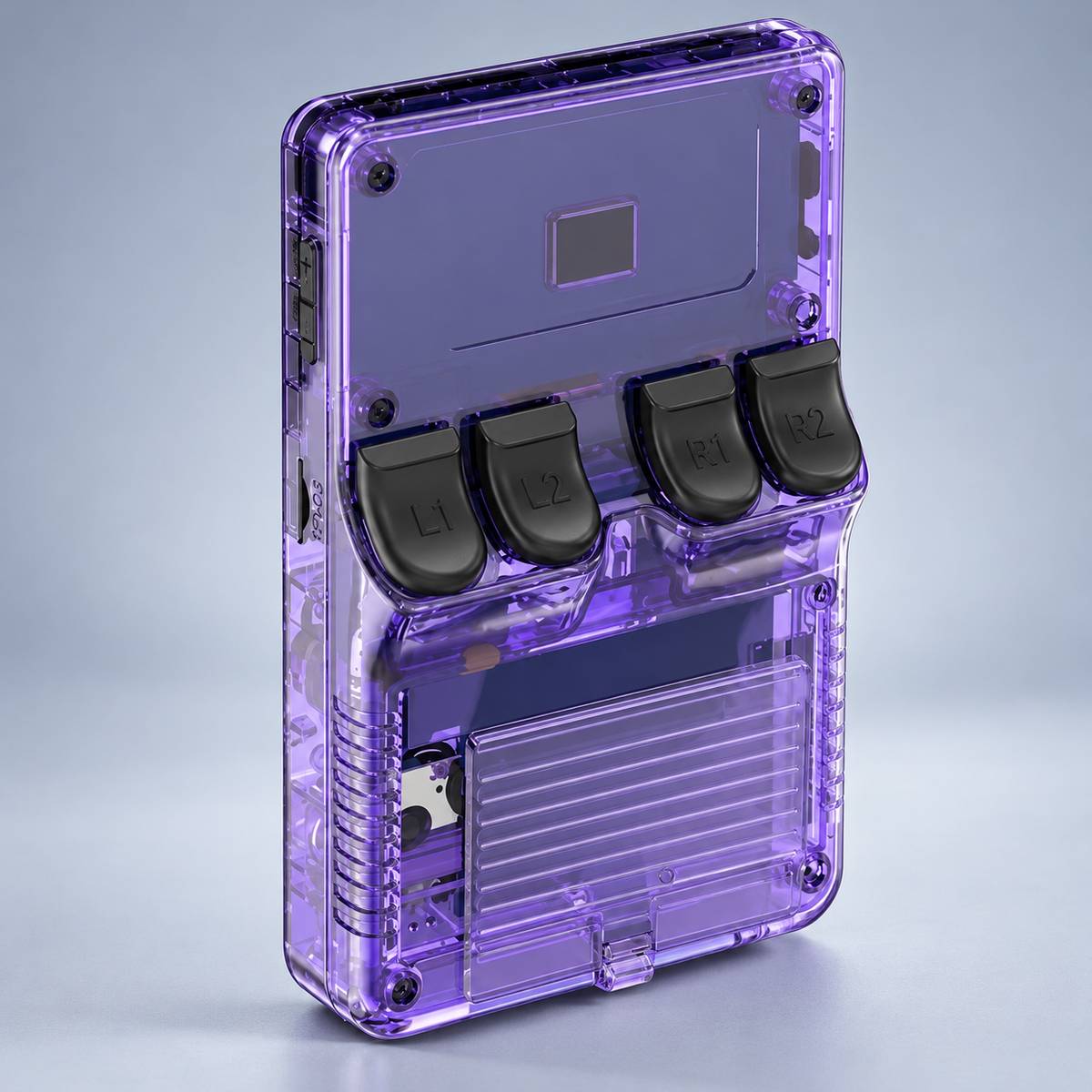 Rear view with L1, L2, R1 and R2 shoulder buttons