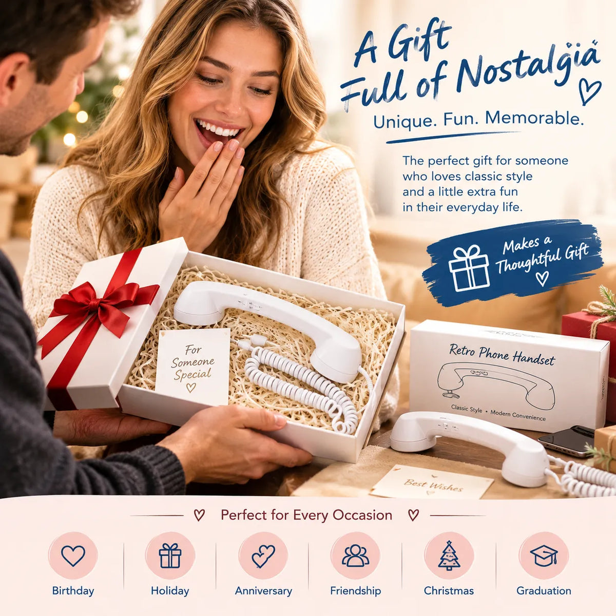 Retro handset as a nostalgic gift