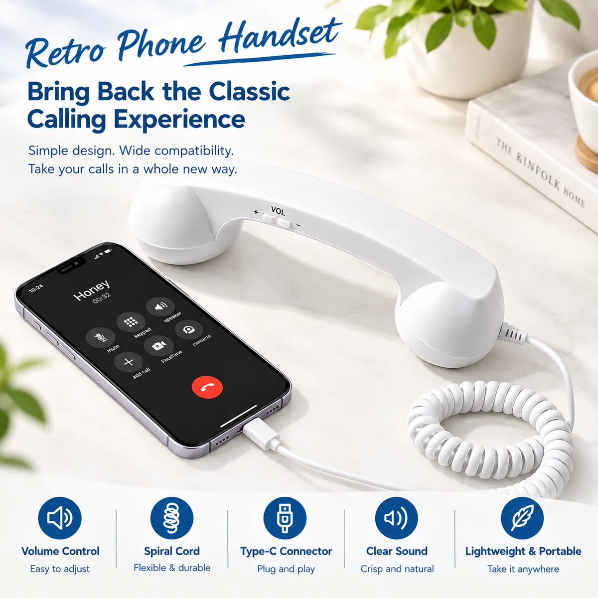 Retro handset introduction and USB-C features