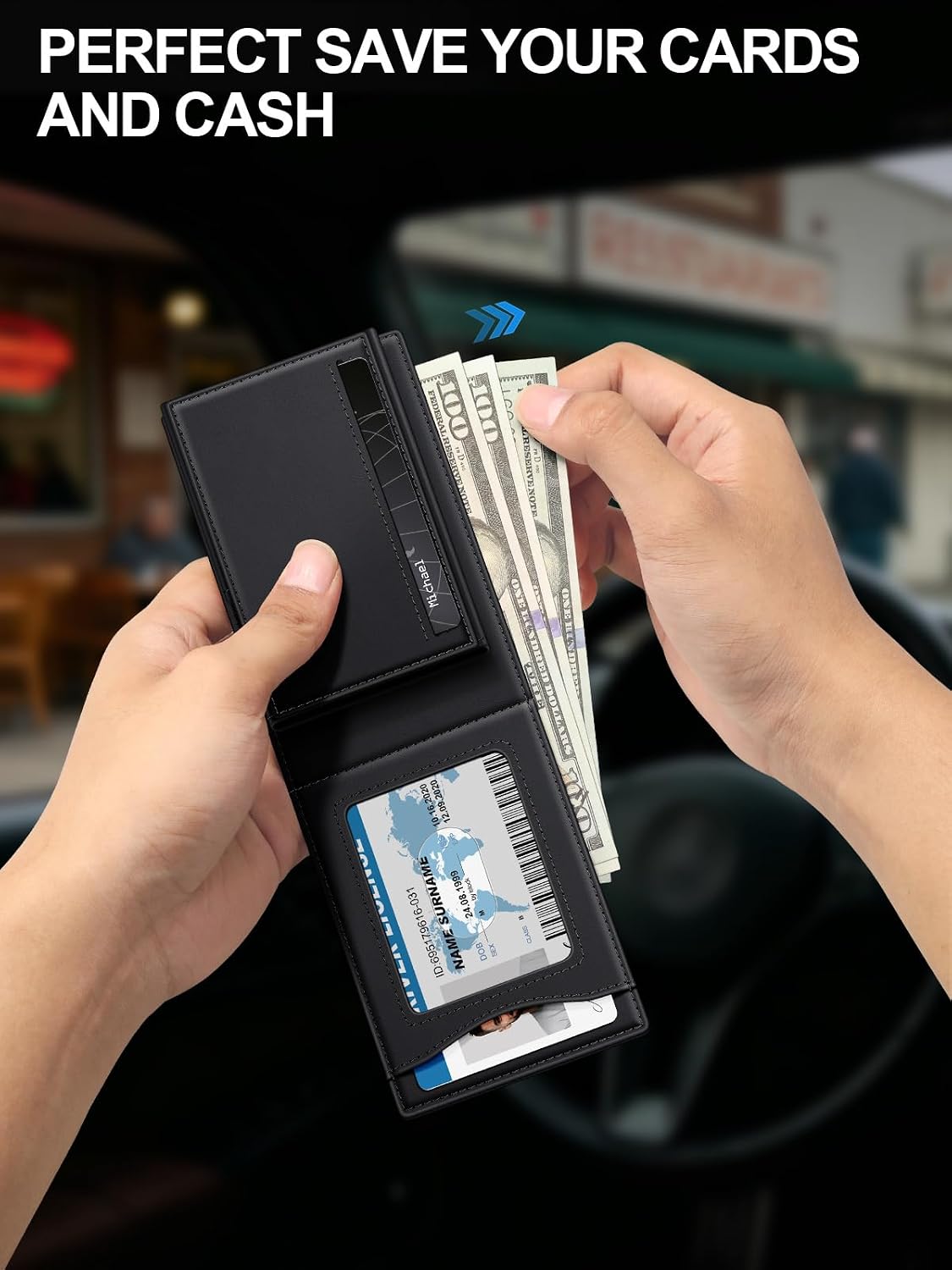 Cash slot and clear ID window