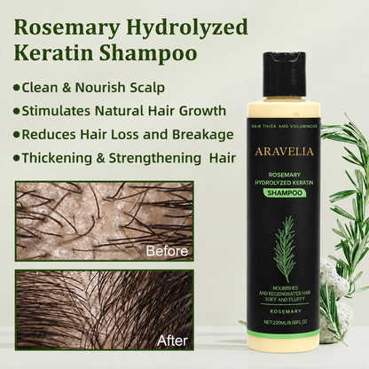 Rosemary and keratin shampoo care overview