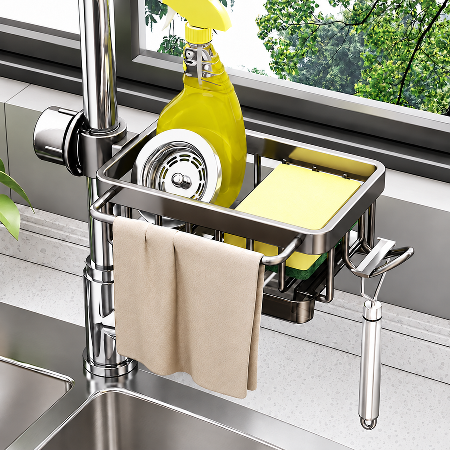 Gray organizer with right-side rail